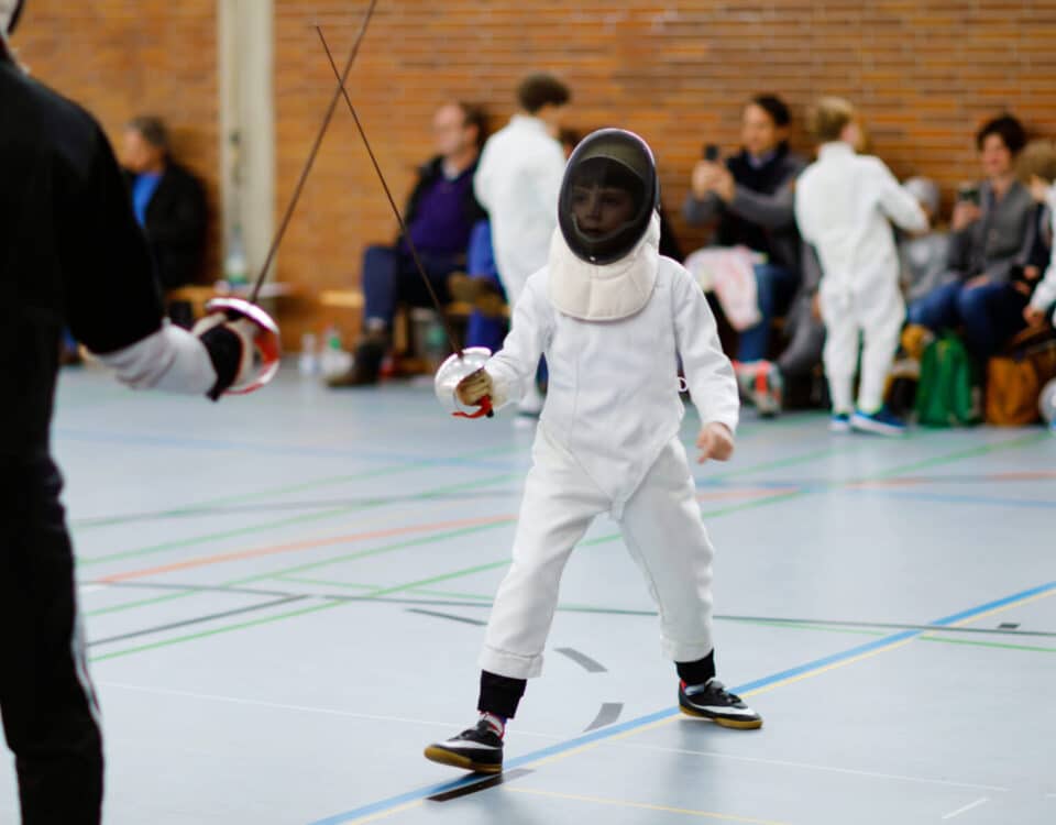 Fencing Student with instructor