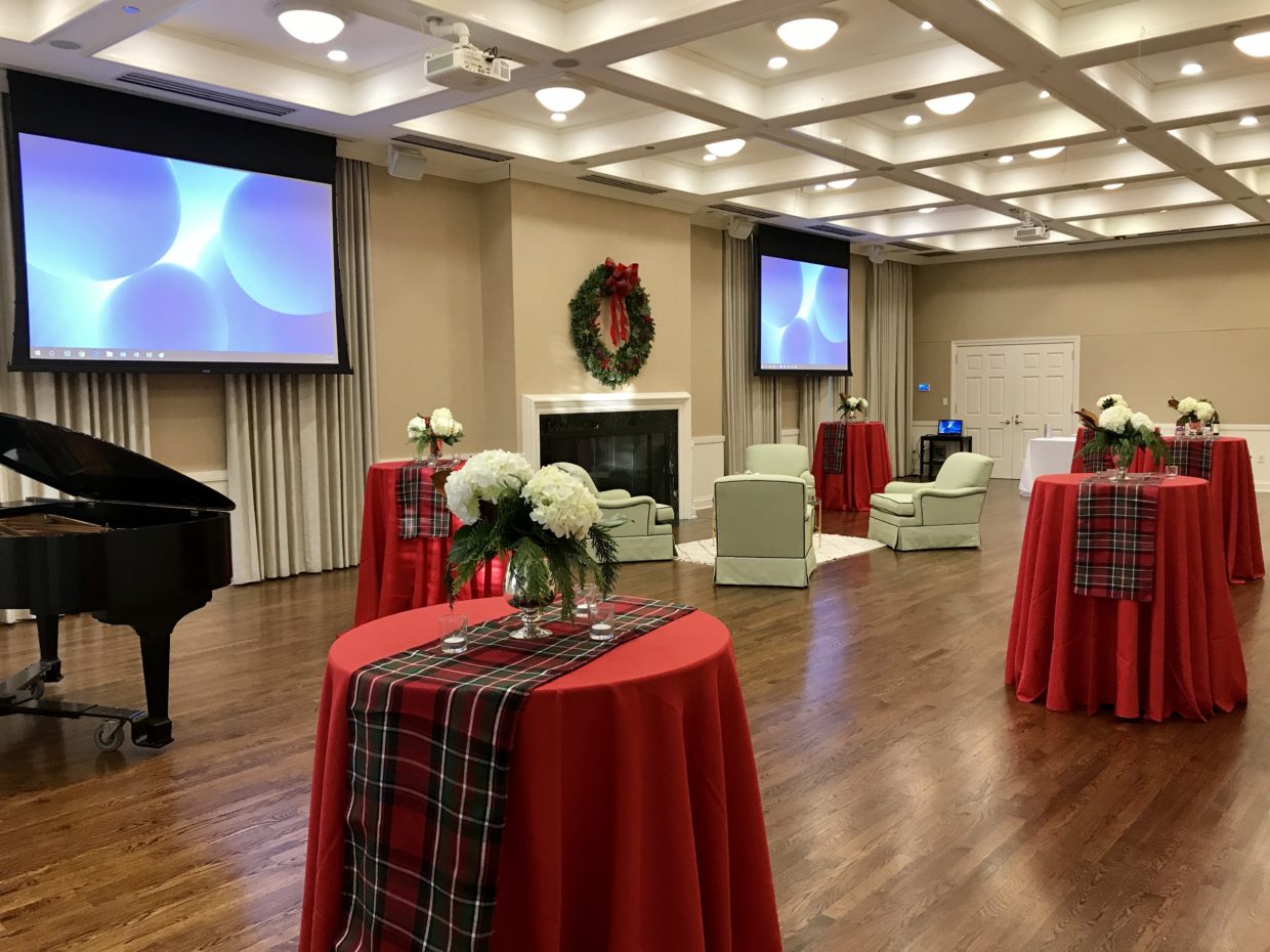 Stuart Community Room for a holiday party