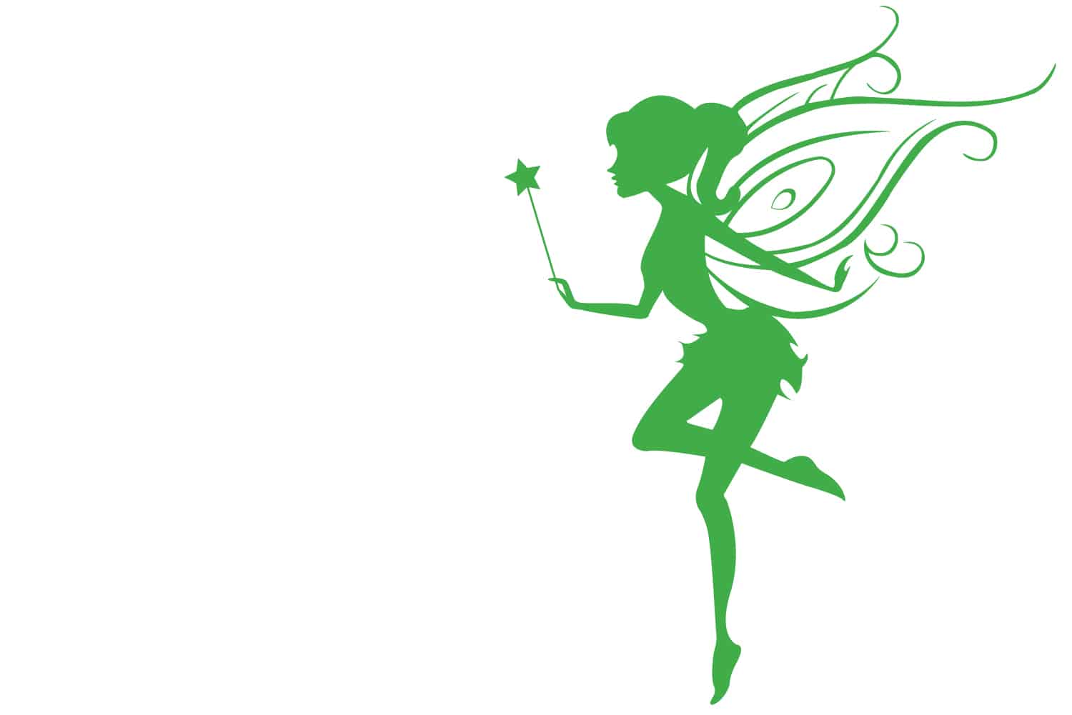 Green tinkerbell illustration