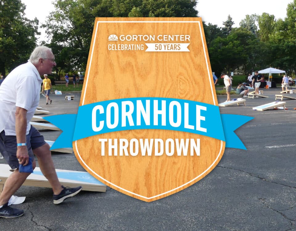 Cornhole photo and Cornhole Throwdown Logo