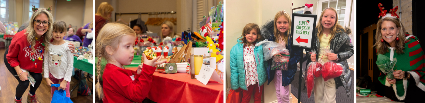 Kids shopping for gifts at Kids Only Holiday Shop
