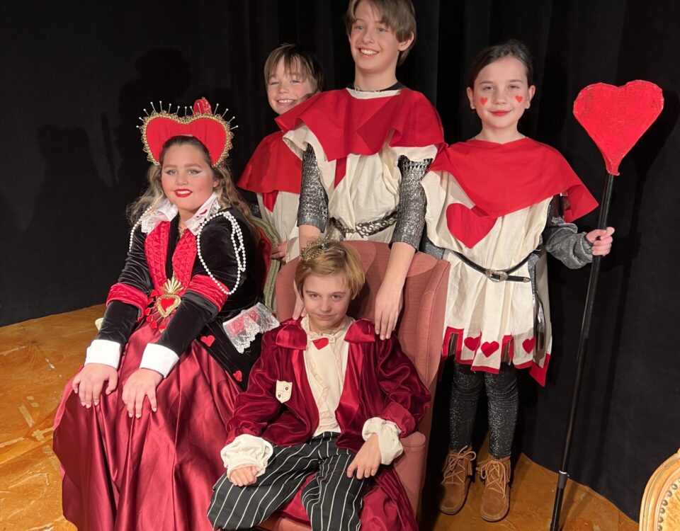 Actors dressed up