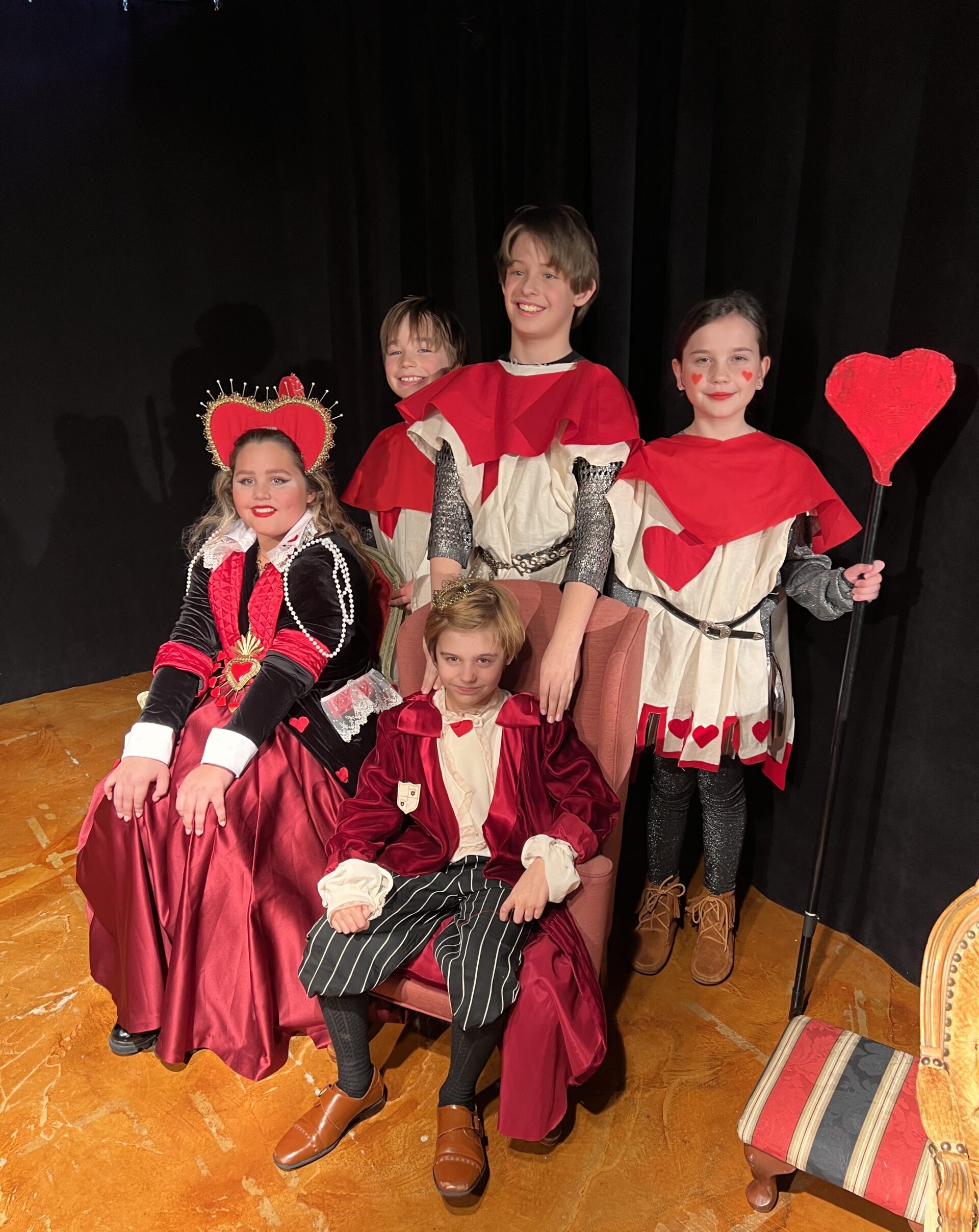Actors dressed up