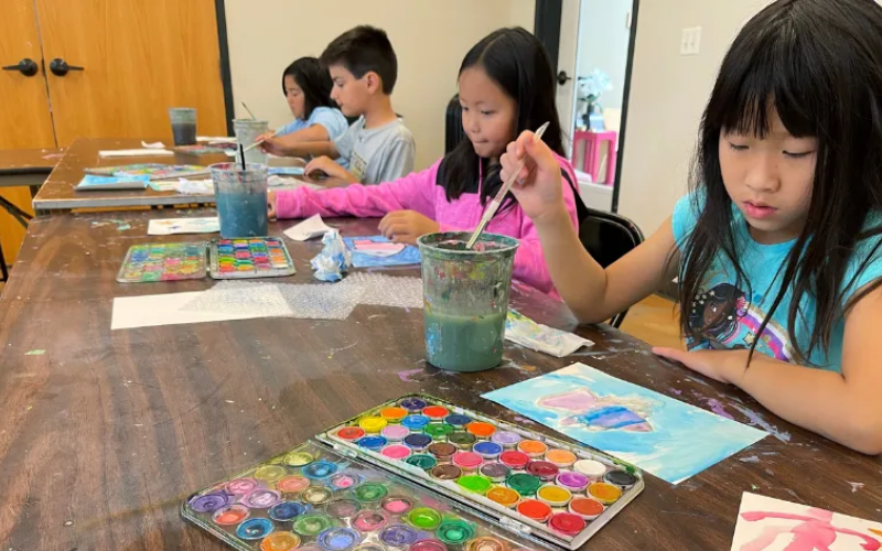 Periwinkle Art Watercolor