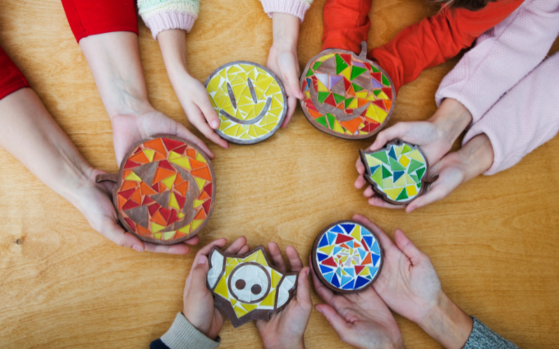 Mosaic Coasters Workshop