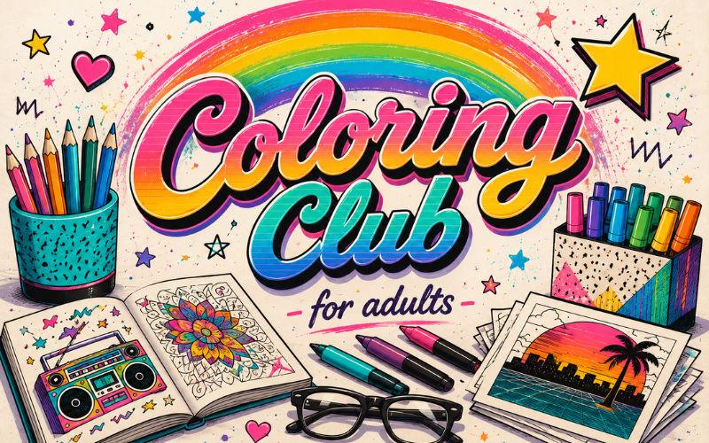 Coloring Club Sized