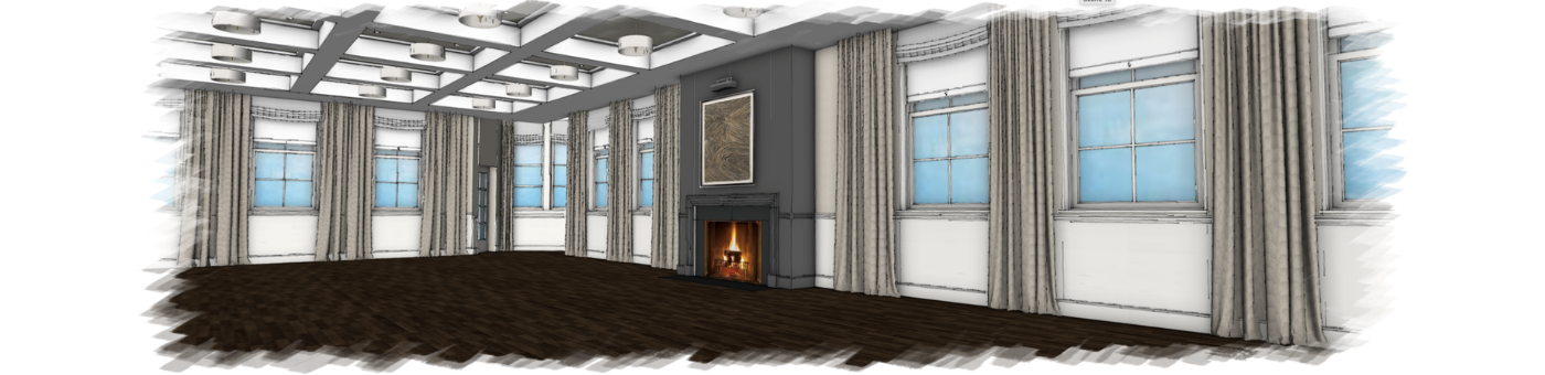 Architectural Rendering of renovated Stuart Room