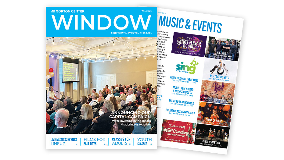 Fall 2026 Window Program Guide Cover and Events page